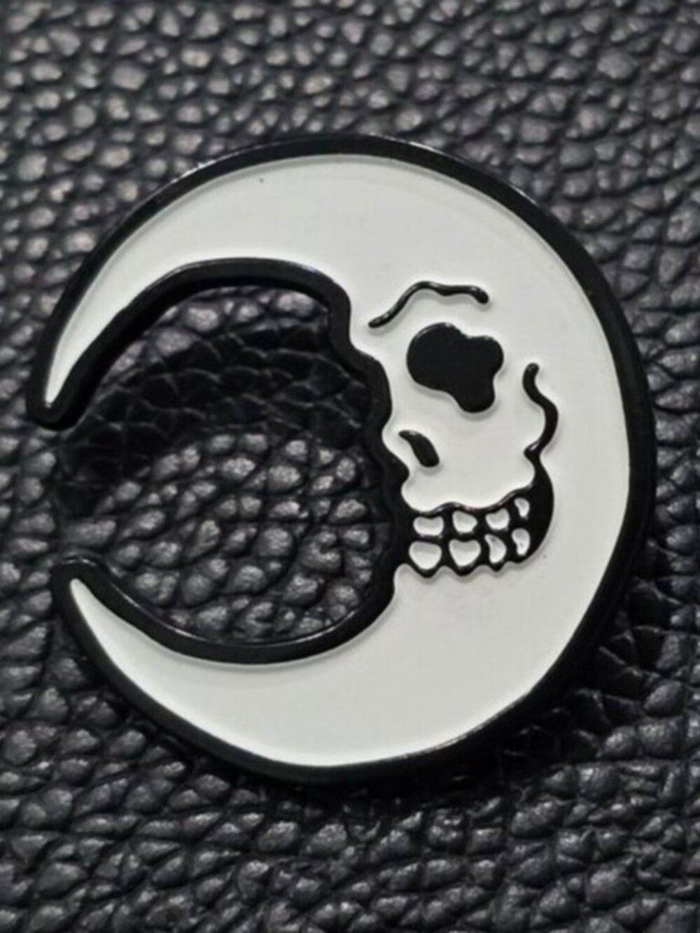 Killstar Astral Body Enamel Pin Black White Moon Skull Lapel Alt Gothic Gift NWT